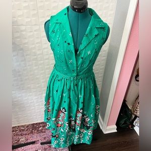 Lindy Bop Vintage Inspired Spooky Ragdoll Dress